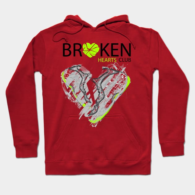 Favorite Laces Broken Hearts Club Hoodie by DnaEliteDesigns